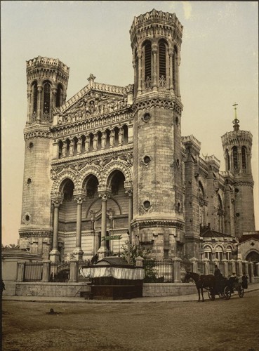 [Basilica Fourviere, main entrance, Lyons, France]