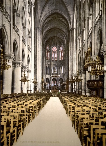 [Notre Dame, interior, Paris, France]