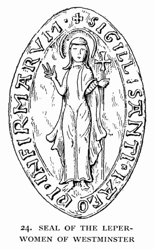 leper-women, seal, Westminster