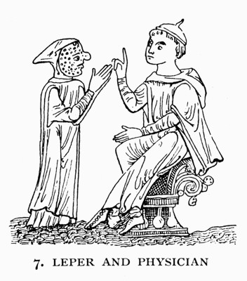 Leper and physician