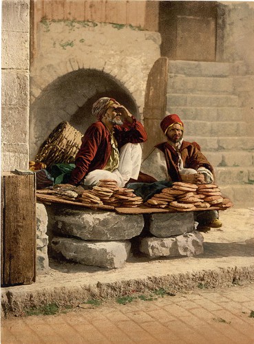 [Bread seller of Jerusalem, Holy Land]